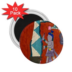 Mexico Puebla Mural Ethnic Aztec 2 25  Magnets (10 Pack)  by Celenk