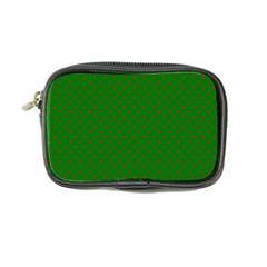 Mini Red Dots On Christmas Green Coin Purse by PodArtist