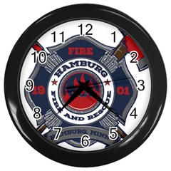 Hamburg, Minn Fire Dept Wall Clocks (black) by Bigfootshirtshop