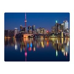 Buildings Can Cn Tower Canada Double Sided Flano Blanket (mini)  by Celenk