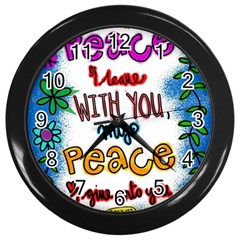 Christian Christianity Religion Wall Clocks (black) by Celenk