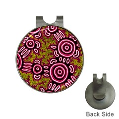 Aboriginal Art - You Belong Hat Clips With Golf Markers by hogartharts