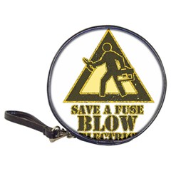 Save A Fuse Blow An Electrician Classic 20-cd Wallets by FunnyShirtsAndStuff