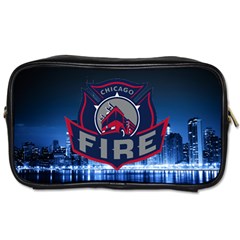 Chicago Fire With Skyline Toiletries Bags by allthingseveryone