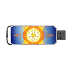 Star Pattern Background Portable Usb Flash (two Sides) by Celenk