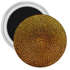 Background Gold Pattern Structure 3  Magnets by Celenk