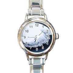 Ice, Snow And Moving Water Round Italian Charm Watch by Ucco