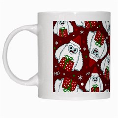 Yeti Xmas Pattern White Mugs by Valentinaart