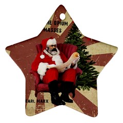 Karl Marx Santa  Star Ornament (two Sides) by Valentinaart