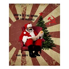 Karl Marx Santa  Shower Curtain 60  X 72  (medium)  by Valentinaart