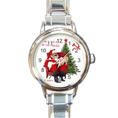 Karl Marx Santa  Round Italian Charm Watch by Valentinaart