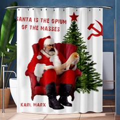 Karl Marx Santa  Shower Curtain 60  X 72  (medium)  by Valentinaart