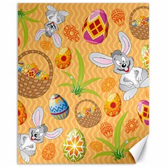 Easter Bunny And Egg Basket Canvas 16  X 20   by allthingseveryone