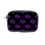 Purple Pisces On Black Background Coin Purse Front