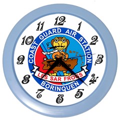 Coast Guard Air Station Borinquen Puerto Rico Color Wall Clocks by Bigfootshirtshop