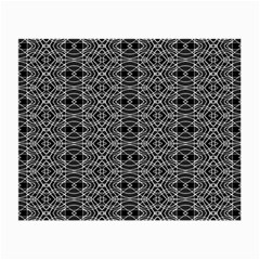 Black And White Ethnic Pattern Small Glasses Cloth by dflcprints