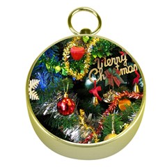 Decoration Christmas Celebration Gold Gold Compasses by Celenk