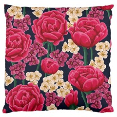 Pink Roses And Daisies Standard Flano Cushion Case (one Side) by Bigfootshirtshop