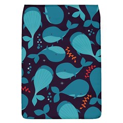 Blue Whale Pattern Flap Covers (l)  by Bigfootshirtshop