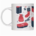 Christmas Gift Sketch White Mugs Left