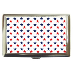 Patriotic Red White Blue Stars Usa Cigarette Money Cases by Celenk