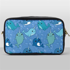 Cute Narwhal Pattern Toiletries Bags by Bigfootshirtshop