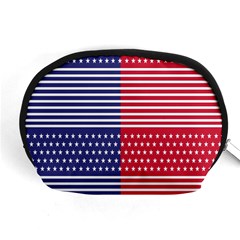 American Flag Patriot Red White Accessory Pouches (medium)  by Celenk