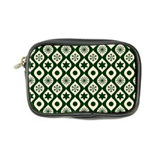 Green Ornate Christmas Pattern Coin Purse by patternstudio