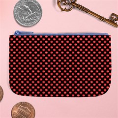 Sexy Red And Black Polka Dot Large Coin Purse by PodArtist