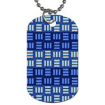 Textiles Texture Structure Grid Dog Tag (Two Sides) Back