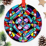 Sacred Geometry - Round Ornament (Two Sides) Back