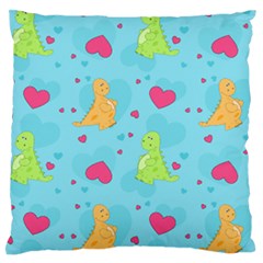 Dinosaur Love Pattern Standard Flano Cushion Case (one Side) by Bigfootshirtshop