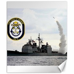 Uss Cape St  George (cg 71) Canvas 8  X 10  by Bigfootshirtshop