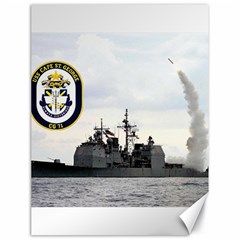 Uss Cape St  George (cg 71) Canvas 18  X 24   by Bigfootshirtshop