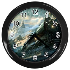 Rockies Express Wall Clocks (black) by Bigfootshirtshop