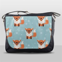 Cute Fox Pattern Messenger Bags by Bigfootshirtshop