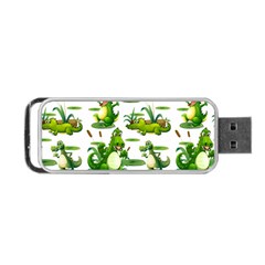 Crocodiles In The Pond Portable Usb Flash (two Sides) by Bigfootshirtshop