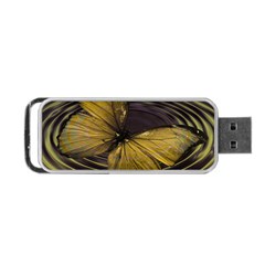 Butterfly Insect Wave Concentric Portable Usb Flash (two Sides) by Celenk