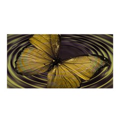 Butterfly Insect Wave Concentric Satin Wrap by Celenk