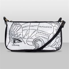 Brain Chart Diagram Face Fringe Shoulder Clutch Bags by Celenk