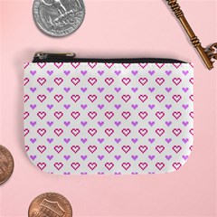 Pixel Hearts Mini Coin Purses by jumpercat