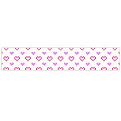 Pixel Hearts Large Flano Scarf  by jumpercat