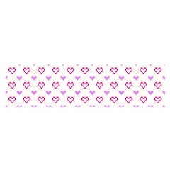 Pixel Hearts Satin Scarf (oblong) by jumpercat