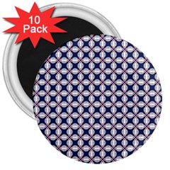 Kaleidoscope Tiles 3  Magnets (10 Pack)  by jumpercat