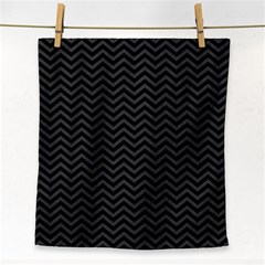 Dark Chevron Face Towel by jumpercat