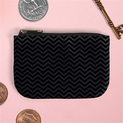 Dark Chevron Mini Coin Purses by jumpercat