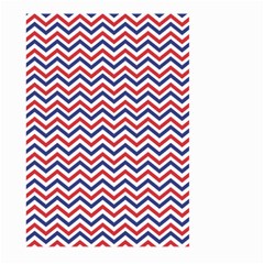 Navy Chevron Large Garden Flag (two Sides) by jumpercat