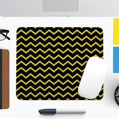 Yellow Chevron Large Mousepads by jumpercat