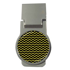 Yellow Chevron Money Clips (round)  by jumpercat