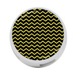 Yellow Chevron 4-Port USB Hub (Two Sides)  Back